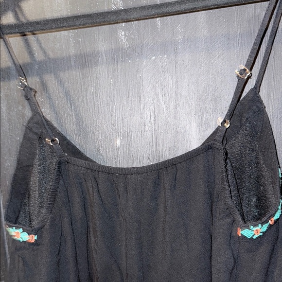 Entro Black Floral Embroidered Mini Slip Dress - Picture 12 of 13